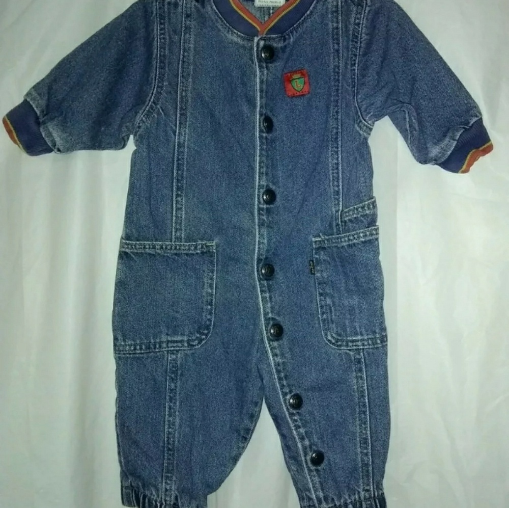 Vintage Levi Denim Jean One Piece Bodysuit